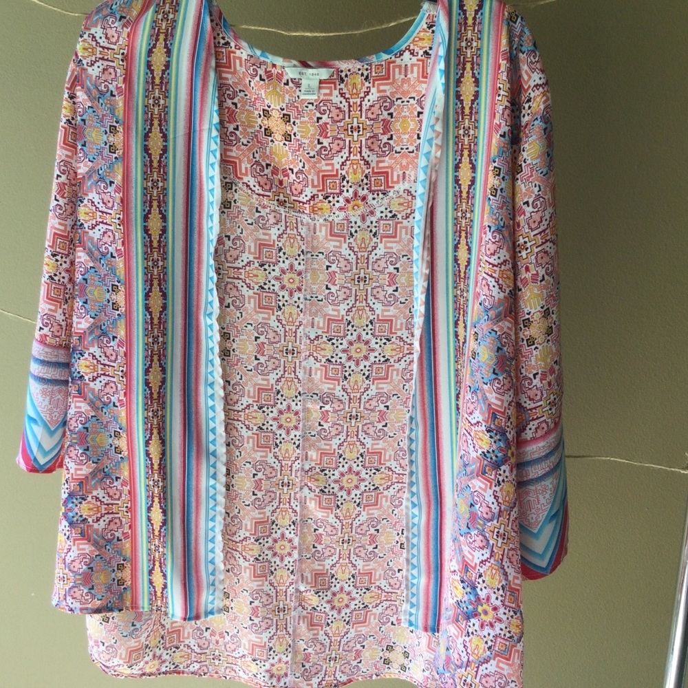 Cato open front Boho style cardigan